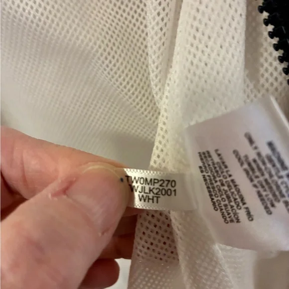 Tommy Hilfiger White Hooded Vintage Shell rain Jacket with Signature Trim - Picture 5 of 8